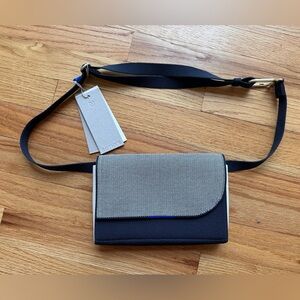 Rothy's Navy and Ivory Belt Crossbody Bag
